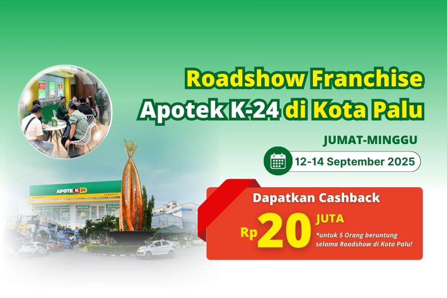 Raih Peluang Bisnis Apotek Terpercaya di Roadshow Franchise K-24!